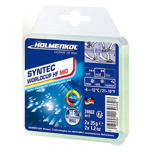 Парафин HOLMENKOL SYNTEC WORLDCUB HF MID -6/-12 2x35g