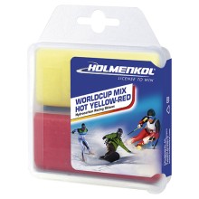 Парафин HOLMENKOL WORLDCUB MIX HOT YELLOW-RED 2x35g