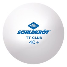 Шарик для н.тенниса SCHILDKROT TT POLY 40+ (1шт) white